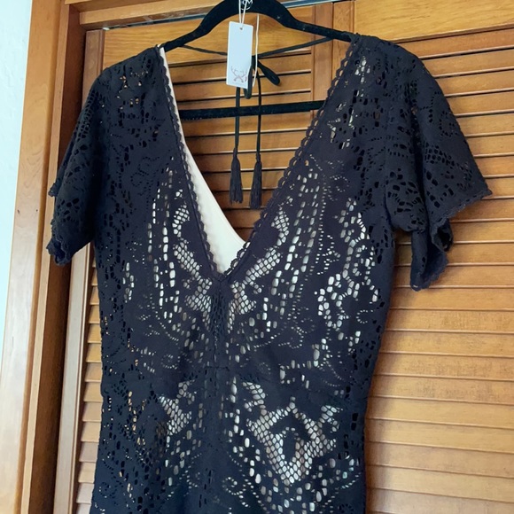 Spell | Black Fleetwood Lace Jumpsuit | L - Picture 7 of 16